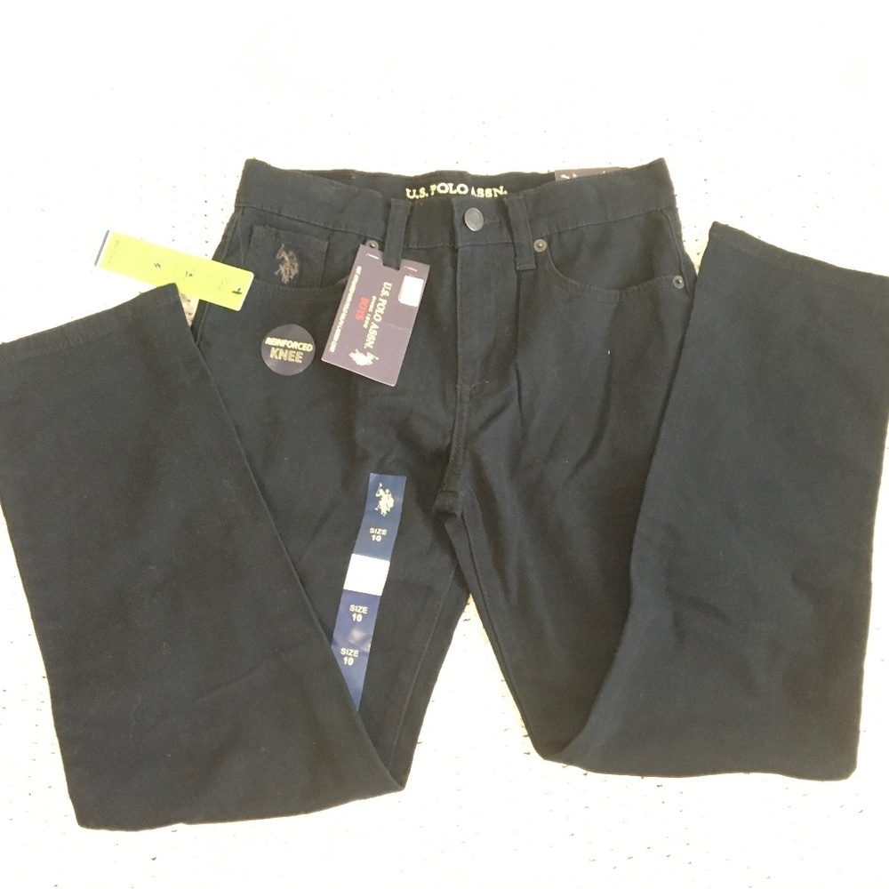 US POLO ASSN BOYS JEANS SIZE 10 NEW WITH TAGS